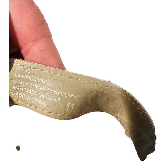 Yellow box - Africa Wedge Sandal - Size 11 - NEW - Picture 8 of 10